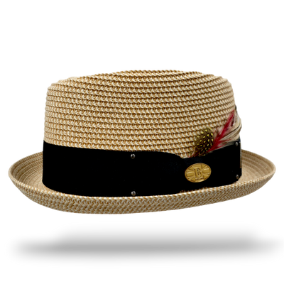Bullantic Paper Straw Diamond Crown Hat