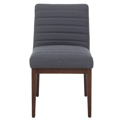 Charcoal Grey Dining Chair with Oak Legs | Brando