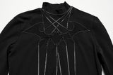 Punk Rave Morrigan Bat Chain Goth Top In Black