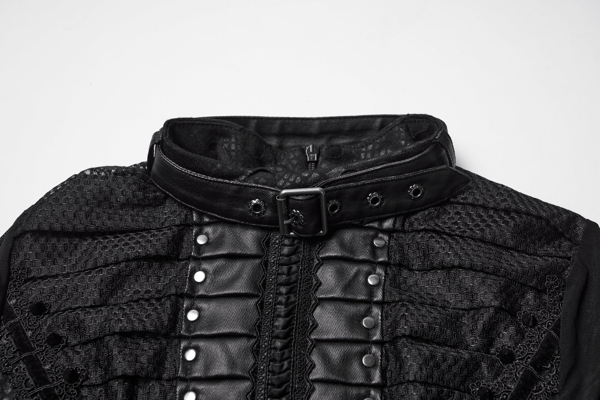 Punk Rave Seraphine Spinal Lace Panel Maxi Dress In Black