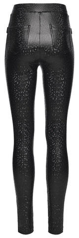 Punk Rave Ravenna Leggings - Black Prism Finish