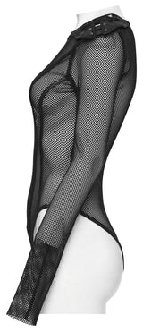 Punk Rave Cyberpunk Armor Mesh Bodysuit