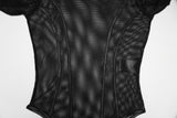 Punk Rave Cyberpunk Armor Mesh Bodysuit