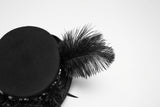 Goth Feather Formal Hat Gothic Retro Style Punk Rave