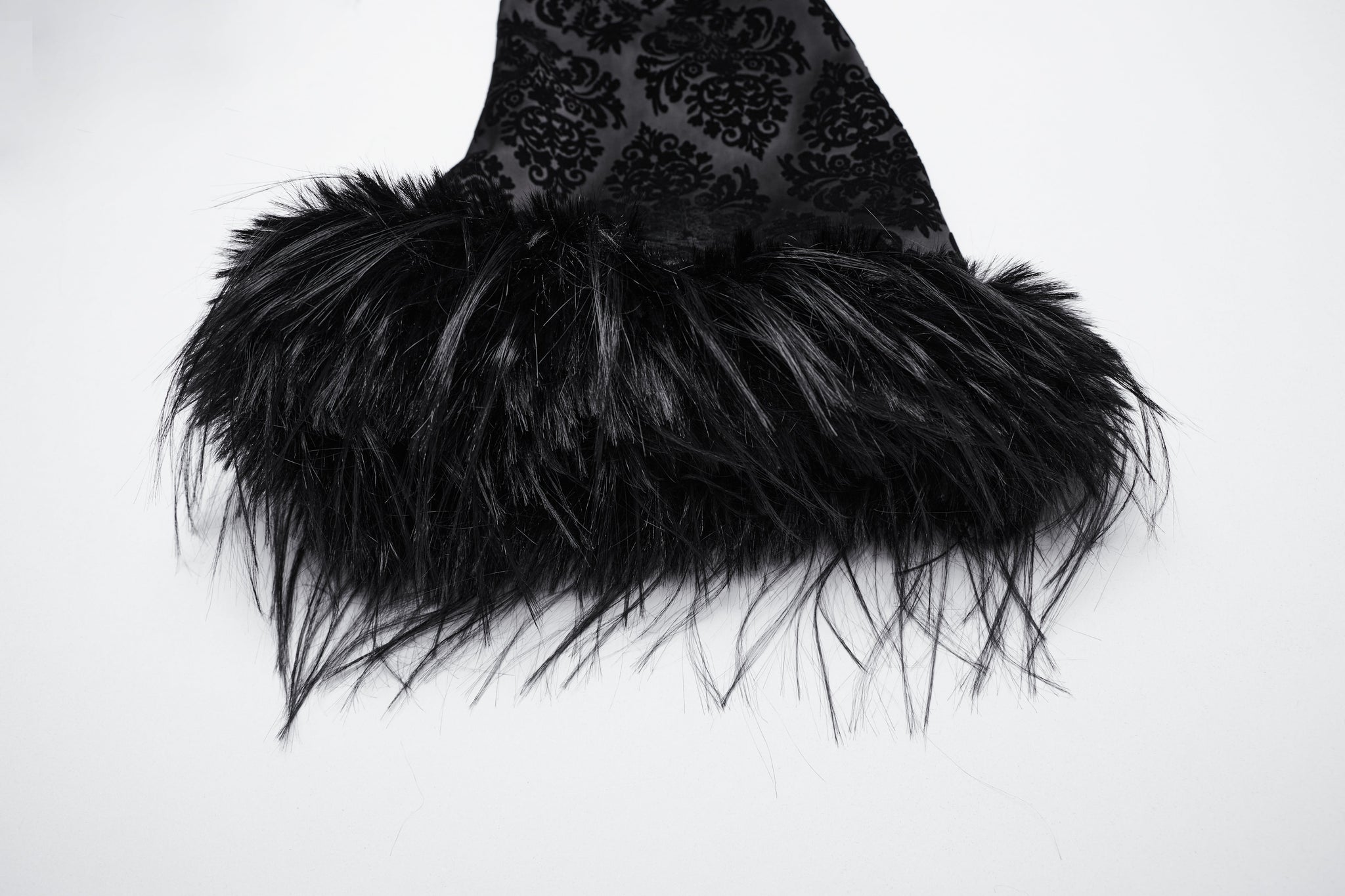 Punk Rave Morrigan Goth Gorgeous Jacquard Coat - Black