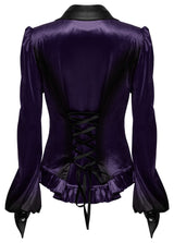 Punk Rave Fawn Gradient Printed Shirt in Violet