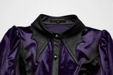 Punk Rave Fawn Gradient Printed Shirt in Violet