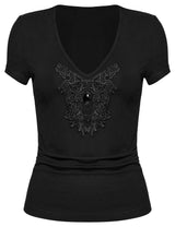 Punk Rave Armida V-neck T-shirt