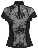 Punk Rave Gothic Applique Top