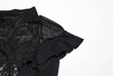 Punk Rave Gothic Applique Top