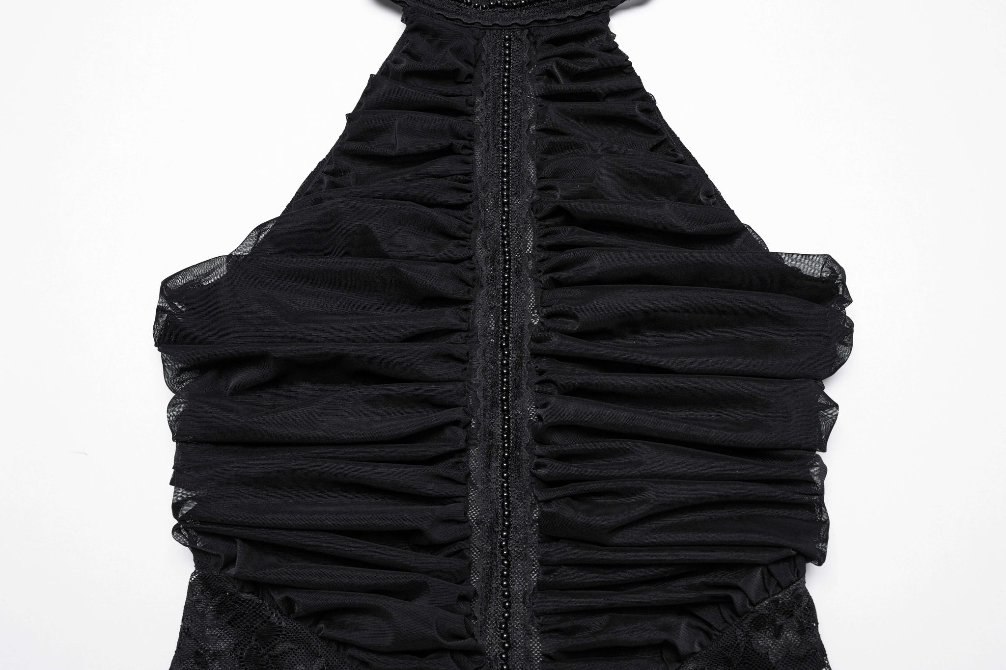 Punk Rave Kalliope Pleated Halter Neck Top