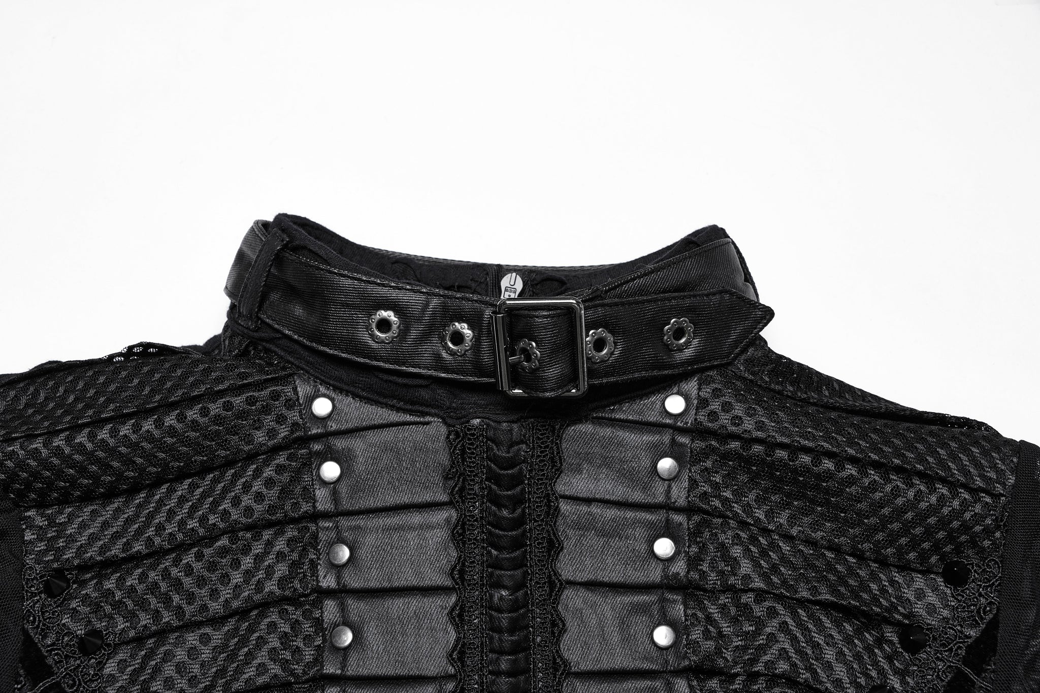 Punk Rave Seraphine Spinal Lace Panel Maxi Dress In Black
