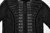 Punk Rave Seraphine Spinal Lace Panel Maxi Dress In Black