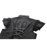 Dark in Love Seraphine Lace Shoulder Goth Top