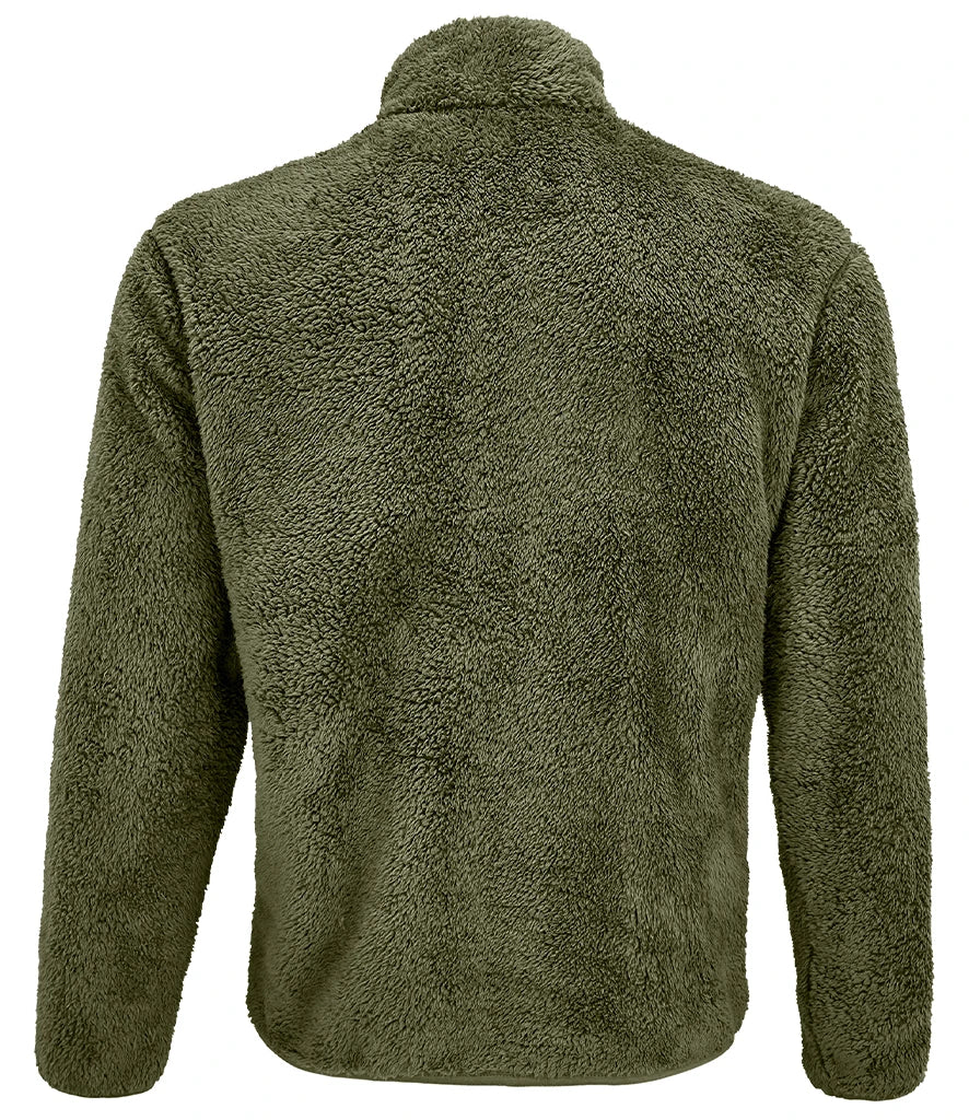 Unisex Finch Fluffy Jacket Army Green