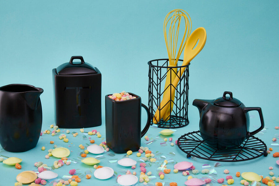 Black Powder Coat Round Trivet | Vertex