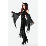 Dark in Love Erzebeth Velvet Lace Flare Trousers