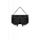 Dark In Love Victoria Black Lace Bow Mini Handbag