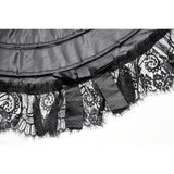 Dark in Love Valeria Gothic Hoop Mini Petticoat in Black