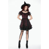 Dark in Love Red Black Lace Princess Dress