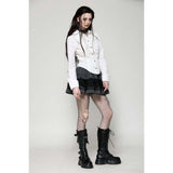 Dark in Love Queeny White Gothic Demon Shirt