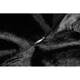 Dark in Love Nocturne Ruffled Velvet Lace Goth Dress in Black