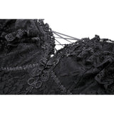 Dark in Love Cosette Elegant Gothic Off-Shoulder Ruffle Maxi Dress