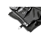 Dark in Lia Punk Love Patent Leather Waist Corset with Metal Accents