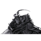 Dark in Love Millicent Black Tulle Feather Fantasy dress