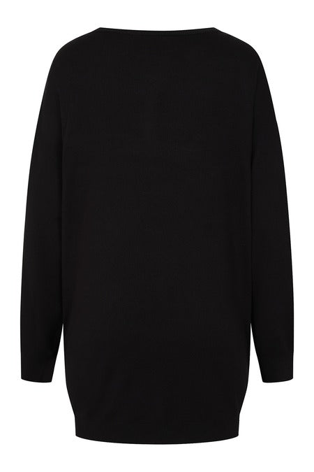 Gothic Jumper Dress Black Oversized Knit Banned Apparel