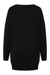 Gothic Jumper Dress Black Oversized Knit Banned Apparel