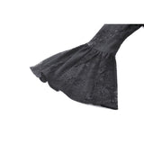 Dark in Love Emersyn Elegant Gothic Lace-Trimmed Long Robe