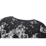 Dark in Love Emersyn Elegant Gothic Lace-Trimmed Long Robe