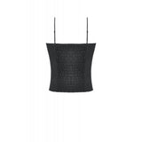 Dark in Love Punk Plaid Cross Strap Top
