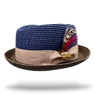 Bullantic Paper Straw Diamond Crown Hat