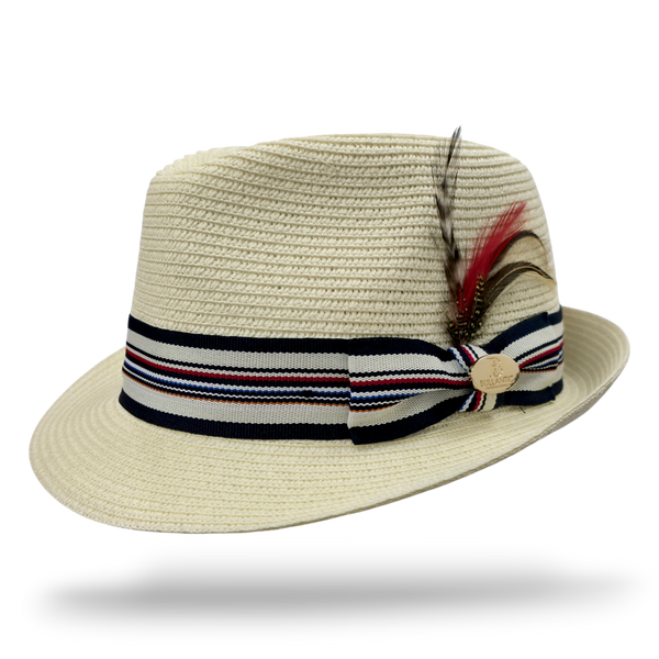 Summer Straw Trilby Hat