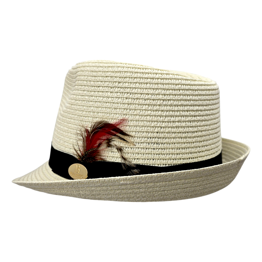 Summer Paper Straw Trilby Hat