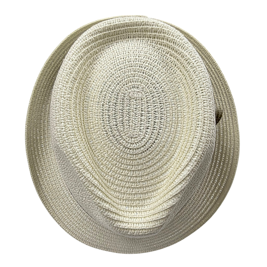 Summer Paper Straw Trilby Hat