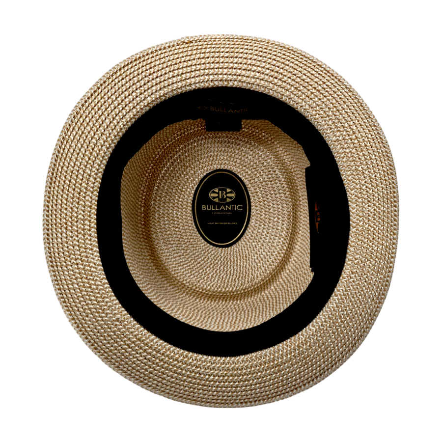 Paper Straw Pork Pie Hat - Natural