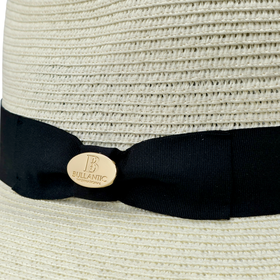 Straw Fedora Hat With Band