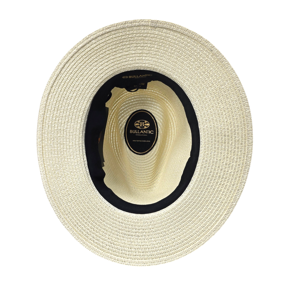 Straw Fedora Hat With Band