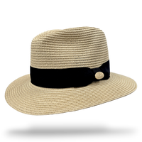 Summer Paper Straw Fedora Hat