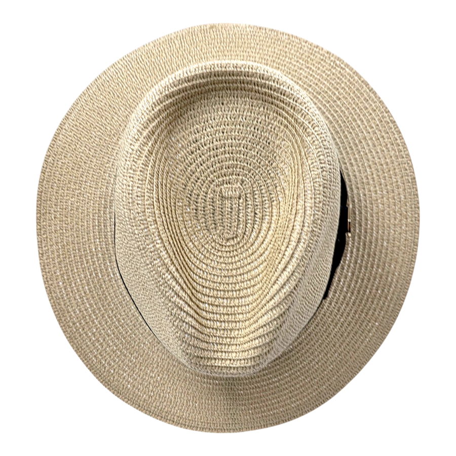 Summer Paper Straw Fedora Hat