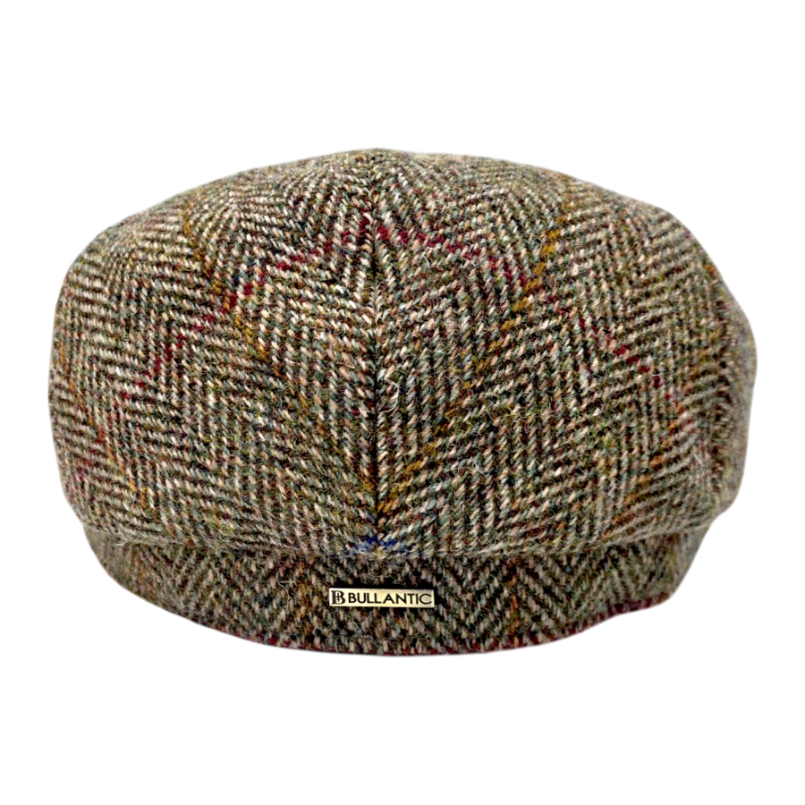 Berneray Harris Tweed Flat Cap – Green
