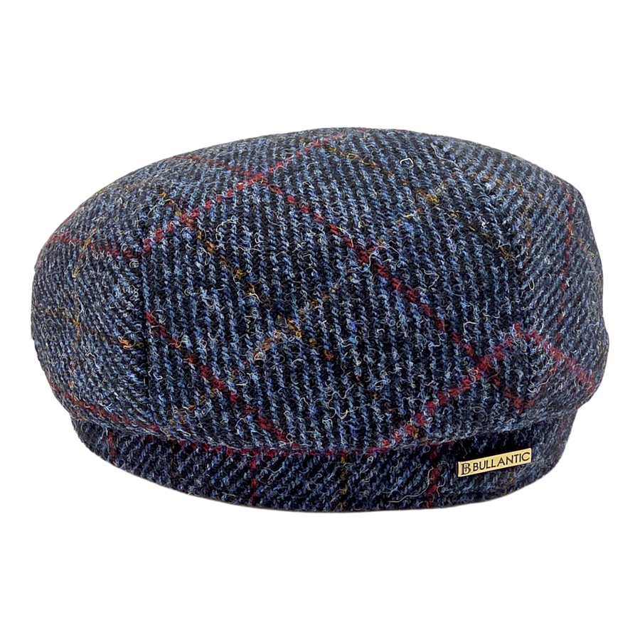 Stornoway Harris Tweed Flat Cap – Navy