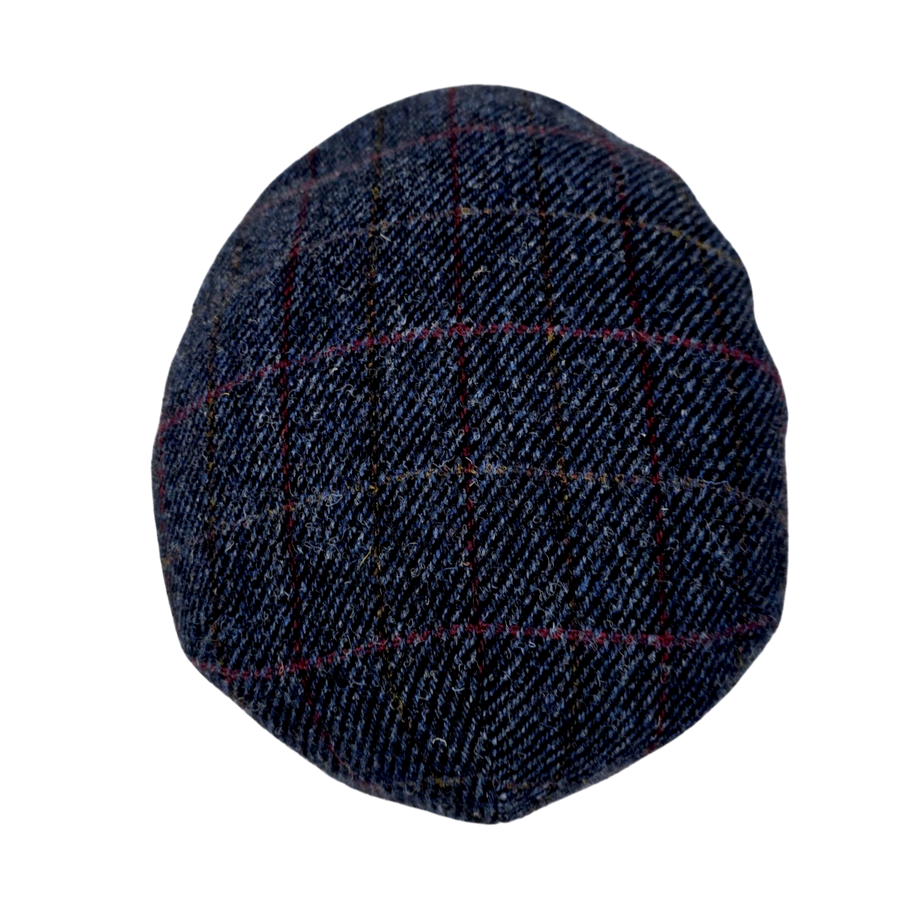 Stornoway Harris Tweed Flat Cap – Navy