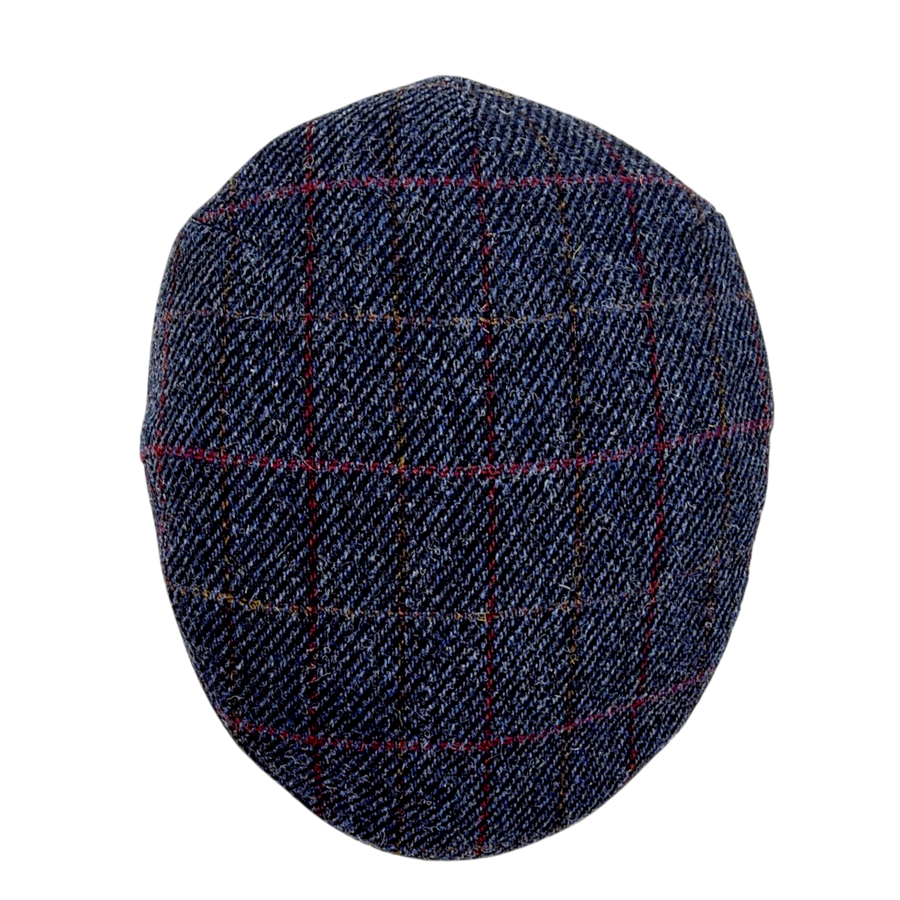 Stornoway Harris Tweed Flat Cap – Navy