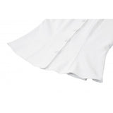 Dark in Love Elysia Ruffle Bib Puff Sleeve Goth Blouse in White