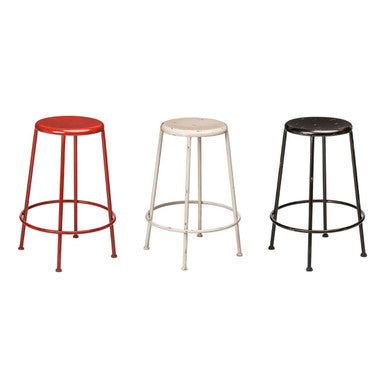 Red Metal Stool | Artisan