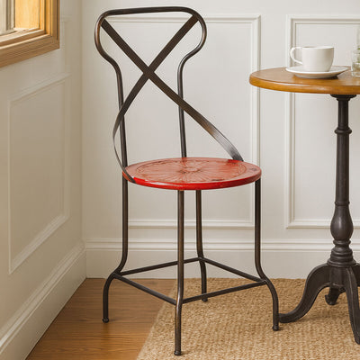 Red Metal Seat Chair | Artisan